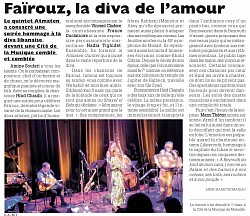 Article de La Provence !